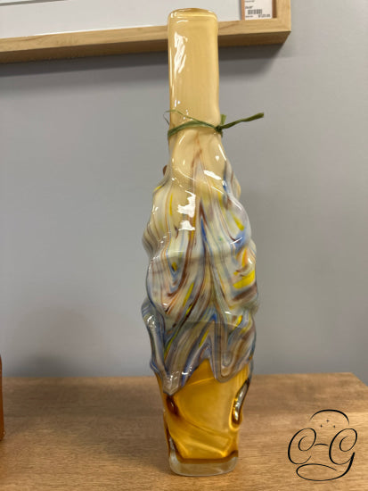 Yellow & White Colourful Vase 5x17’’ Home Decor