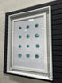 Mercana Turquoise Circles In White Frame Picture