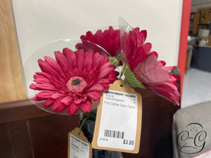 Pink Gerber Daisy Decor Floral Arrangement
